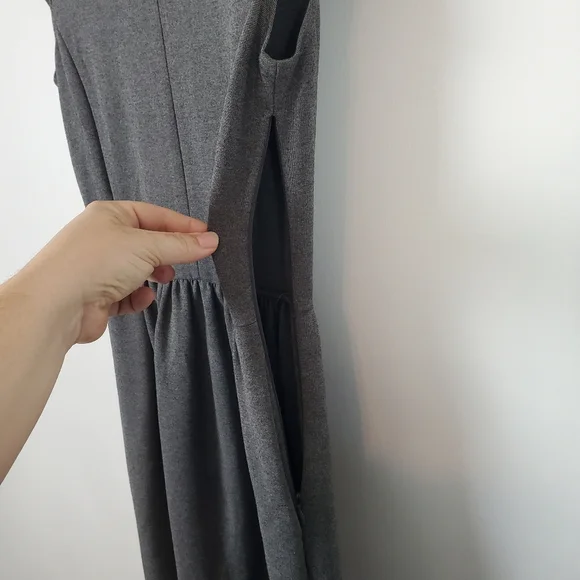 Madewell dress, gray with cap sleeves XS - Picture 3 of 6